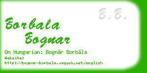 borbala bognar business card